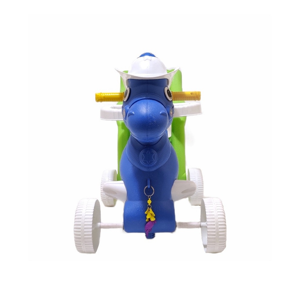 TooTwo Toys+Loonu Baby Derbi Horse Rocker 4 in 1 with Wheels and Parental Push Handle(B33103)